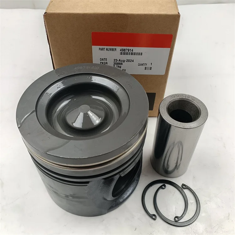 Hot sale 6L ISLE diesel engine Industrial machinery spare parts 114 mm piston kit 4987914