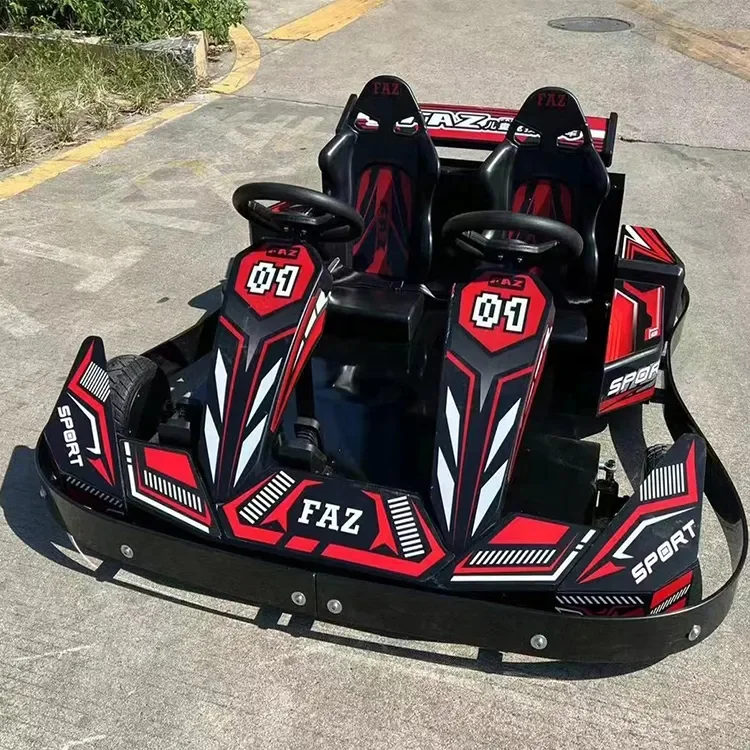 2024 EGS 700W Hub Motor 24V 20AH Lead Battery Electric 2 Seater Children Electric Go Kart for Adult Best Christmas Gift Hot Sale