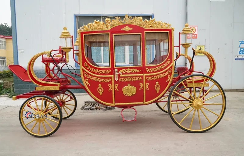 2024 latest luxury small carriage seat factory direct sales horse drawn/ electric horse carriage tourist buggy