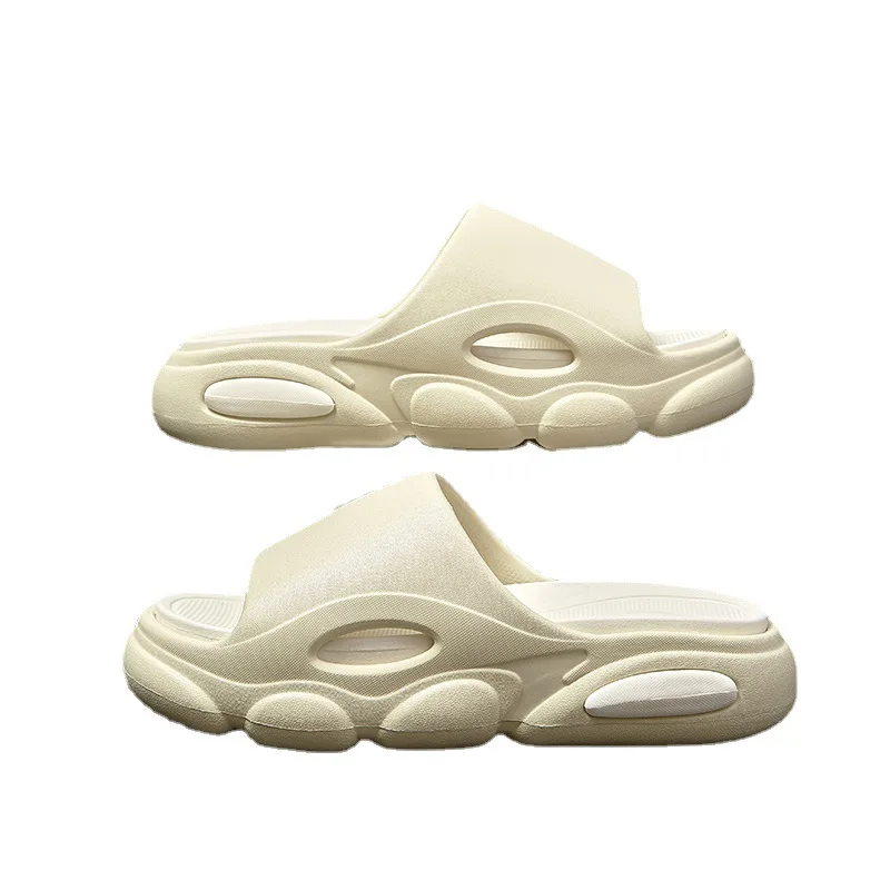Summer new step on the shit sense slippers men and women thick non-slip couple students home outside to wear wholesale