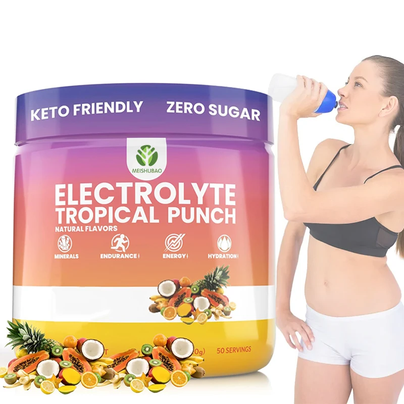 Wholesale Dietary Supplement electrolyte powder vegan electrolyte probiotic powder packets hydration electrolytes powder