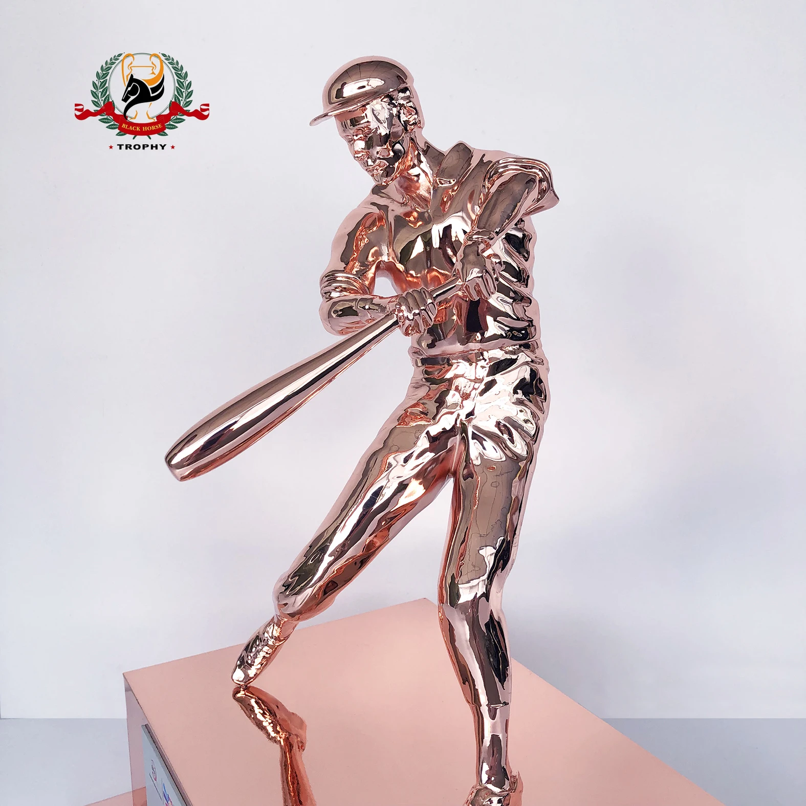 Изготовленные на заказ с бейсбольный мяч трофей металлическая фигурка победитель Трофи премии бейсболист скульптура сувениры