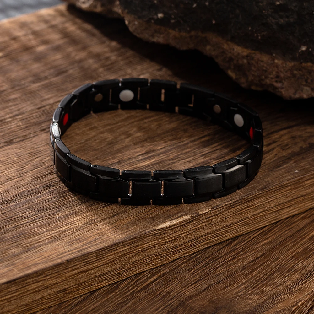 Customized Special Bio Magnetic Energy Accessories Men Stainless Steel Bracelet Jewelry Wholesale