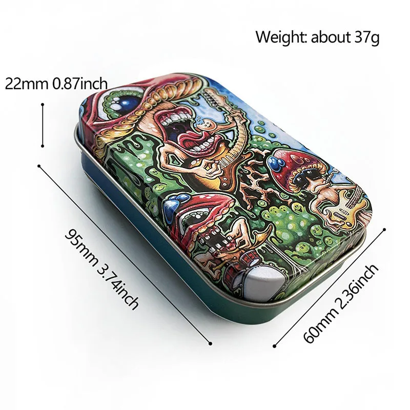 Custom Waterproof Portable Metal CR Cigarette Case Cigarette Case Holder Tin Box For Women Men