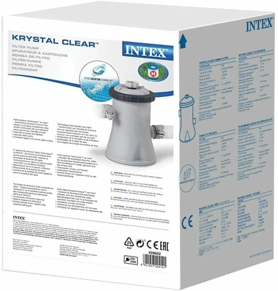 INTEX 28602 Compatible 6ft 8ft 10ft Easy Set Swimming Pool 330 GPH Filter Pump