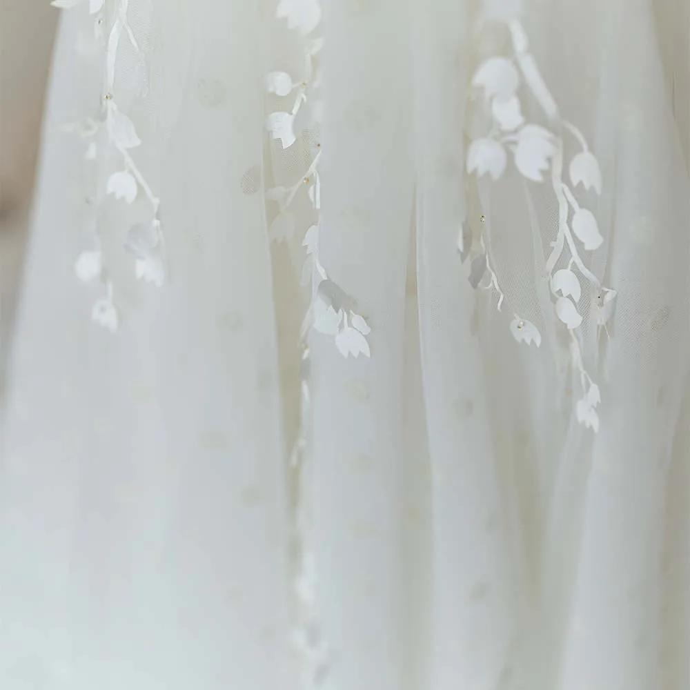 Off Shoulder Graceful Lace Strapless Bridal Gowns Wedding Dress Jancember RL230-2