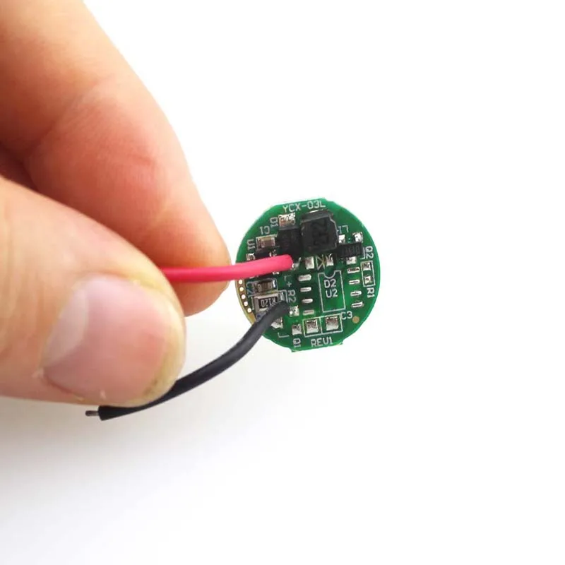 16.7mm x 5.6mm 1.5V-4.2V Circuit Board LED Driver for 3W LED Flashlight