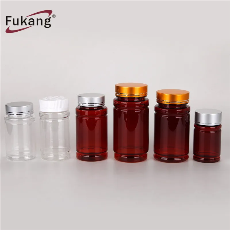 120ml amber medical pet bottles plastic packaging vitamin pill jars