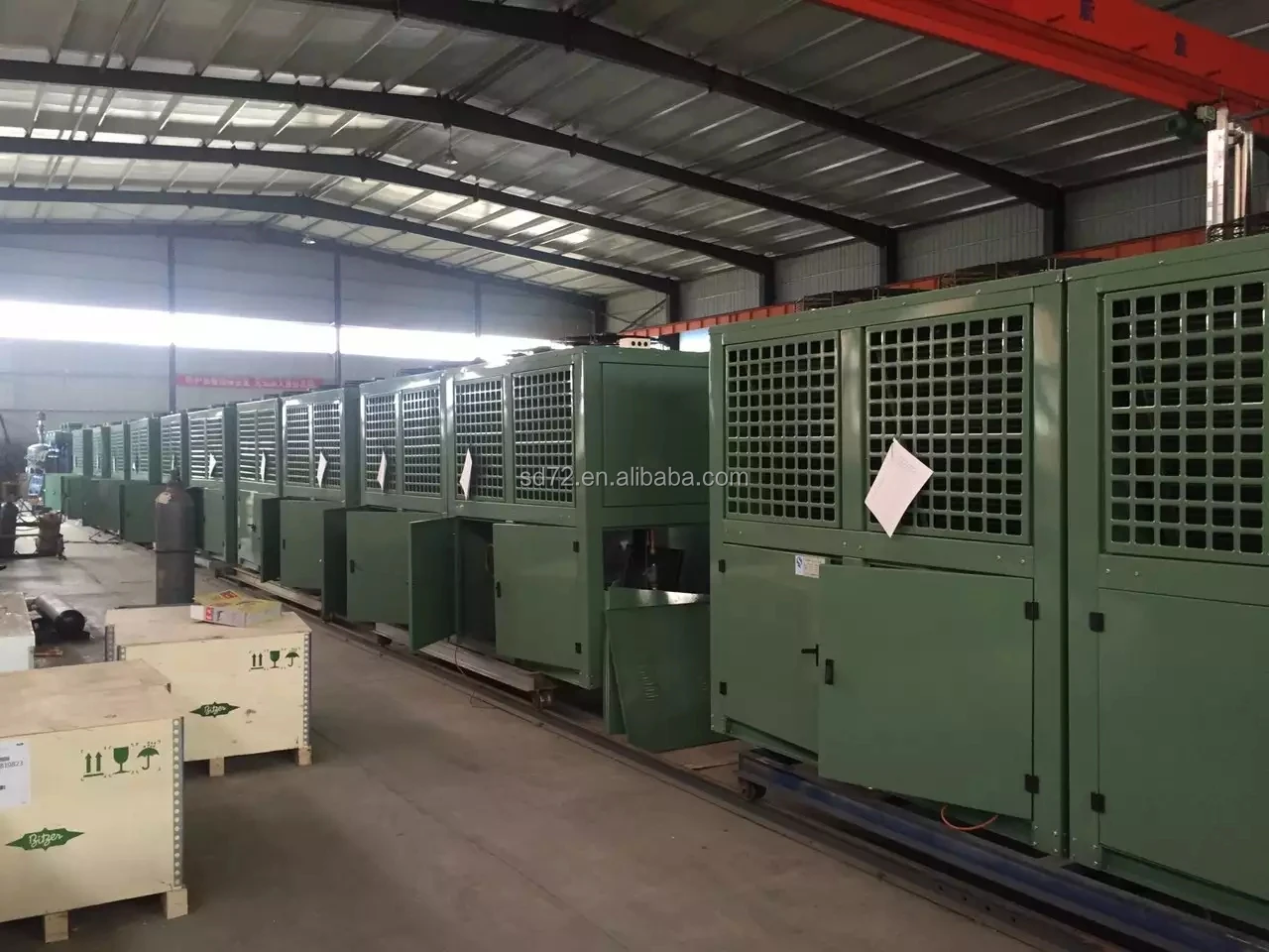 Shandong 72 degree evaporative air cooler cold rooms commercial walk in cold room for seafood