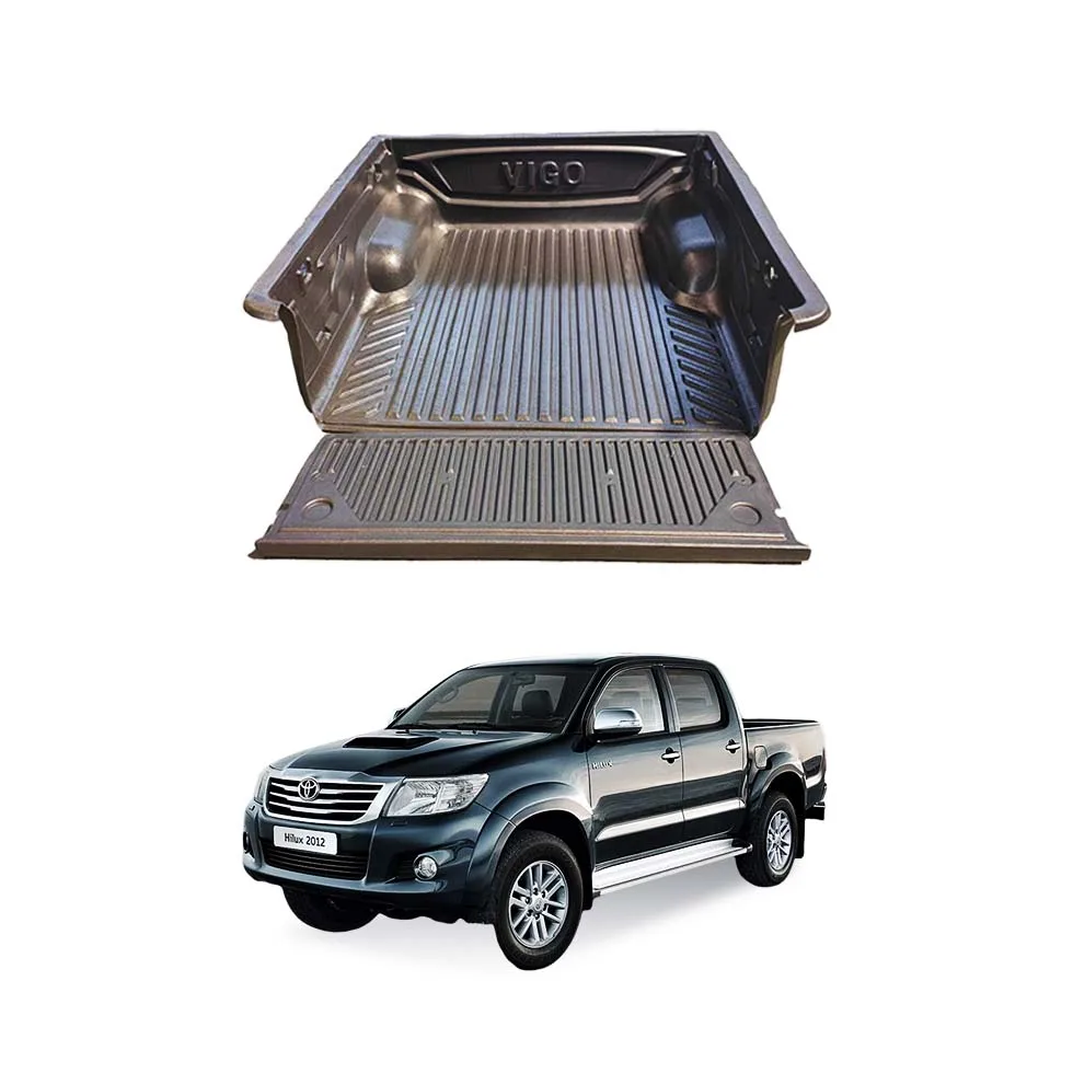 Hot sale good quality trifold truck bed liners coating for pickup truck bedliners TOYOTA HILUX VIGO DOUBLE CAB A DECK2004-2014