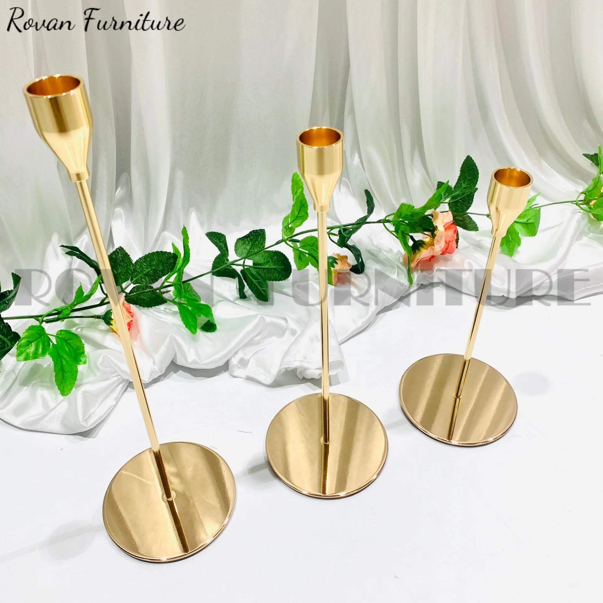 New Design Wedding Lamp Gold Crystal Center Pieces, Wedding Decor Candle Holders, Crystal Centerpiece For Table Decorations