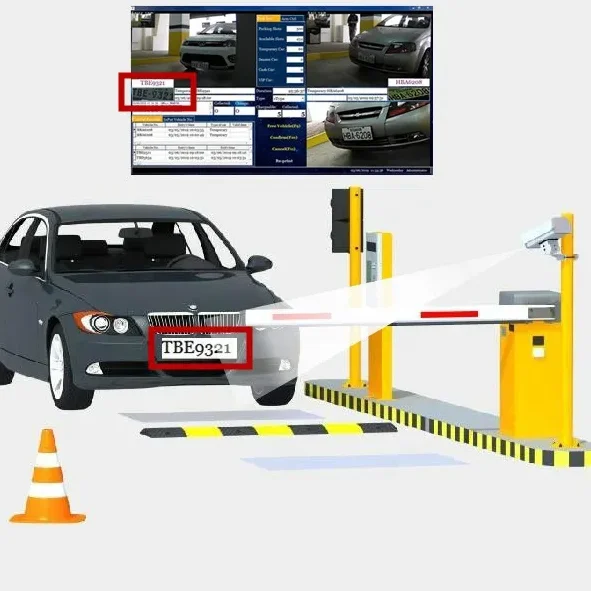 Card Ticket Dispensing Parking Device with Bluetooth RFID UHF Long Range Reader For Residential Parking Lot Management