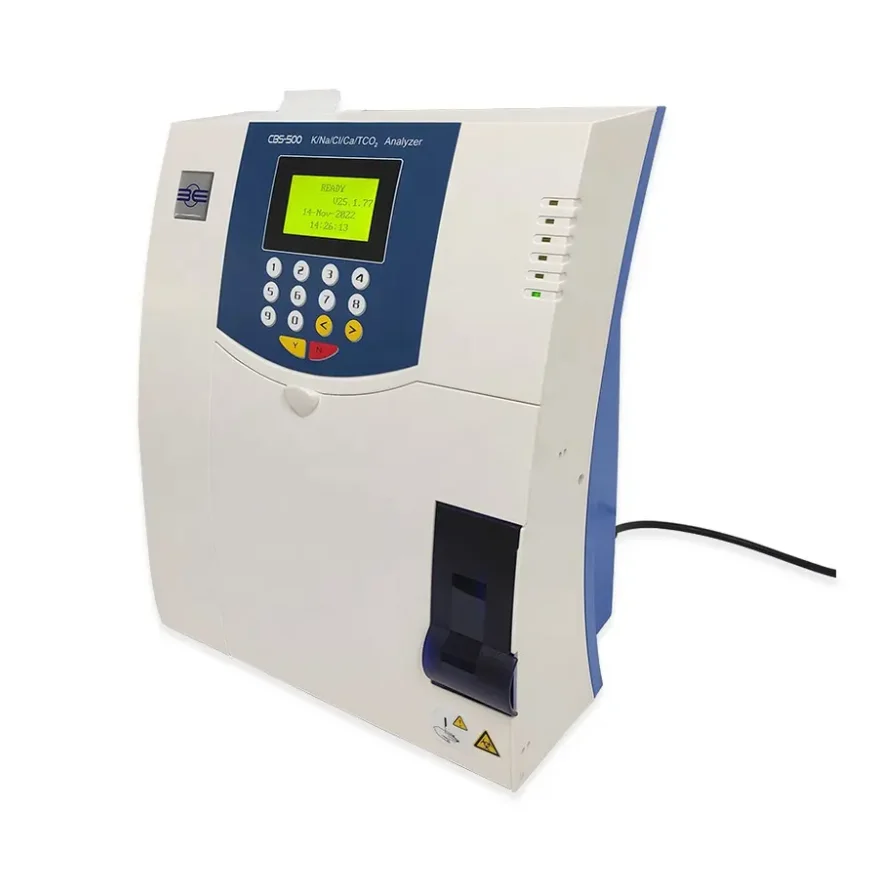 cbs 500  K Na Cl Ca Ph Tco2 blood gas electrolytes analyzer, analyseur de gaz dans le sang medical electrolyte analyser