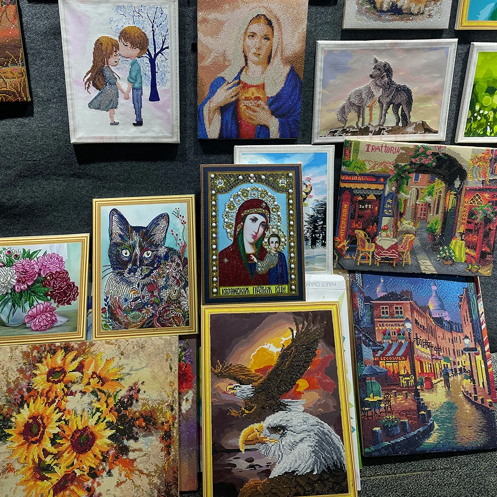 Wholesale diamond painting kits OEM&ODM  Custom Design Diamond Cross stitch Photo 15 years of production factory  Low MOQ