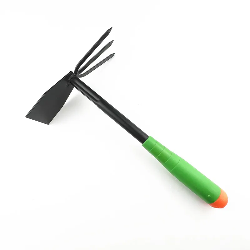 High Quality Steel Alloy Multifunction Spade Rake Fork Shovel Hoe Digger Garden Tool Set With Plastic Handle