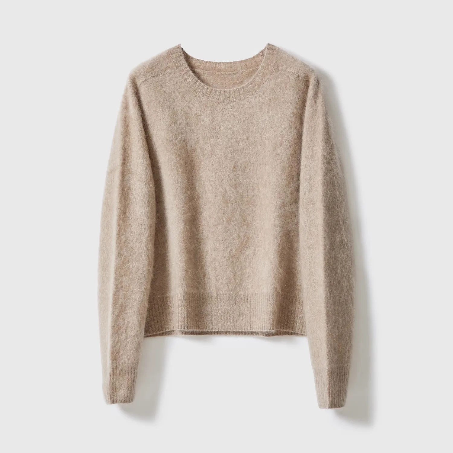 2024 New KYT Knitting cashmere fluffy fuzzy alpaca sweater for winter.