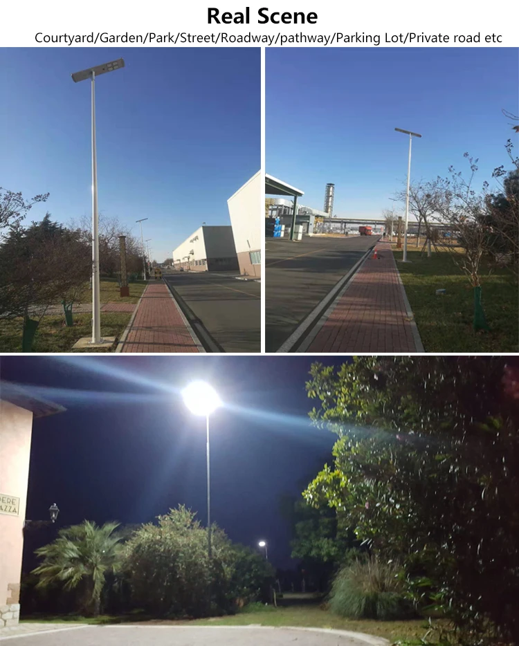 Wholesales Integrated Solar Street Light Aluminum Alloy Outdoor Parking Light