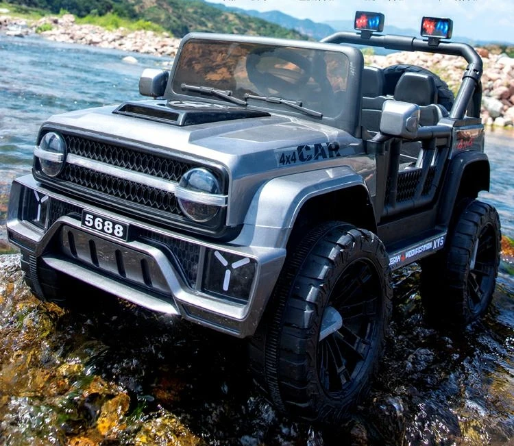 2023 hot sale police car electric kids audio ride on car kids electric 24 v 4 x 4 electric cars for kids from 11 years to 13