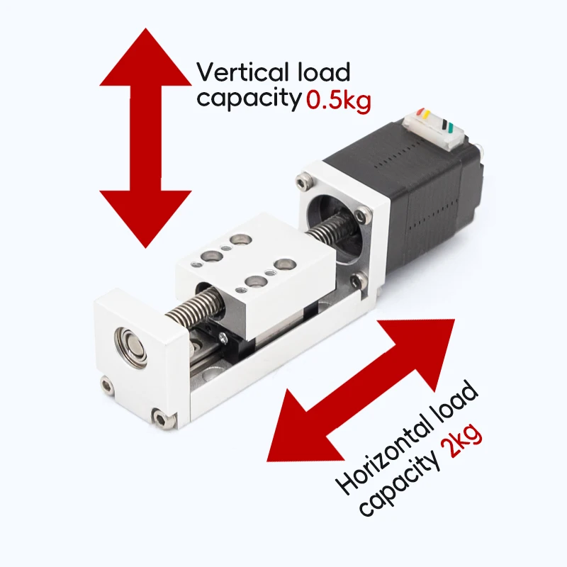 UMOT LMD8S11HD05-090 Small Nema 8 Stepper Lead Screw Linear Actuator 0.5a Stroke 30mm 18mnm(2.52oz.In) Lead 2mm 4mm With Sensor