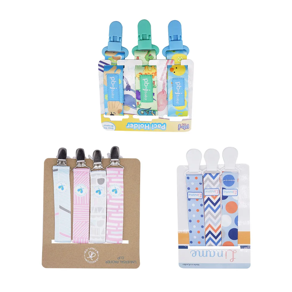 Wholesale price custom cute dummy pacifier holder clip baby pacifier clip