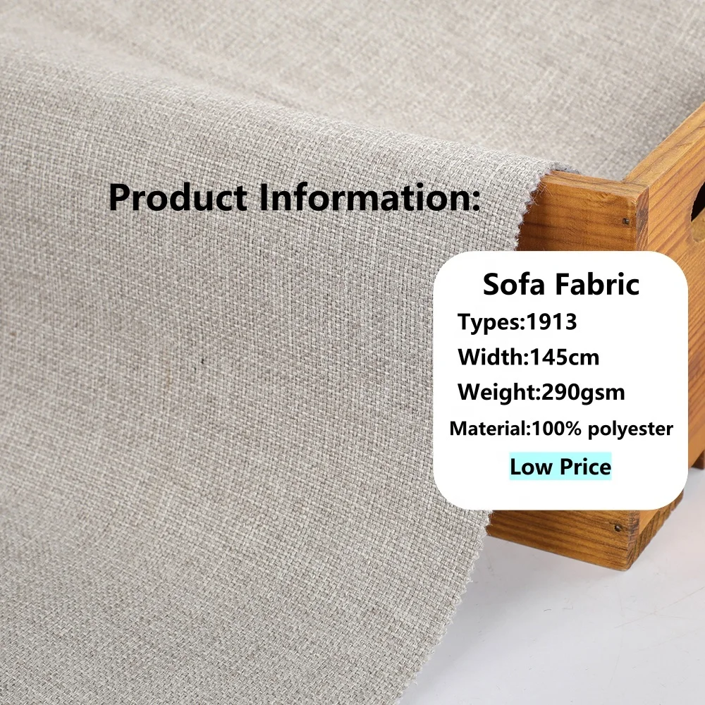 China Offers Linen-Look Home Decor Fabric Upholstery for Sofas and Furniture for Living Room Use