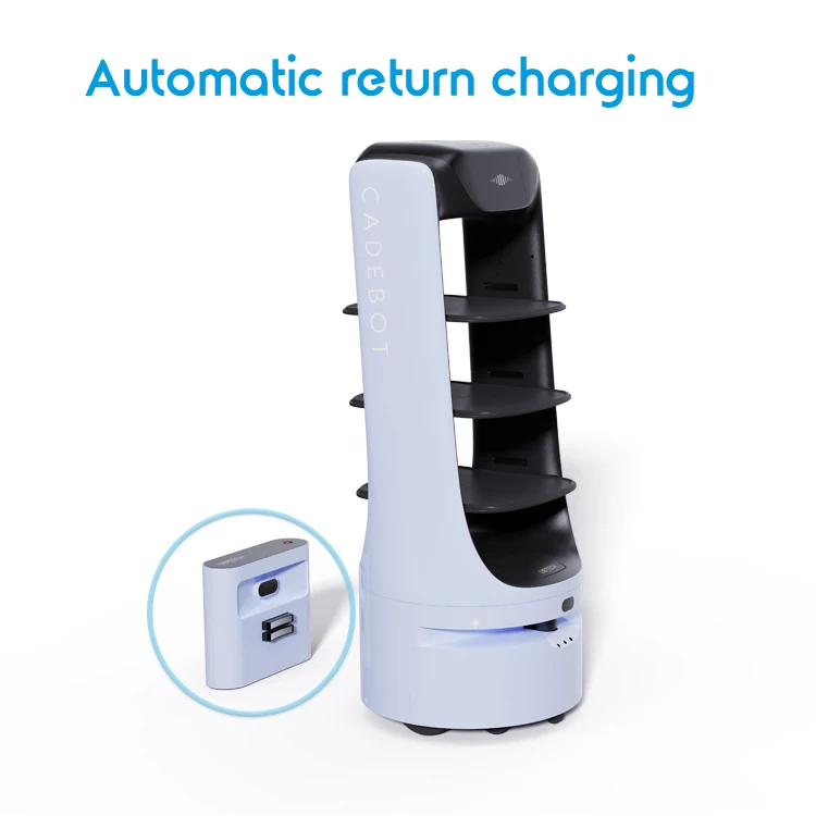 Intelligent Food Delivery Service Robots Automatic Navigation Remote Control Food Truck Restaurant And Hotel Use