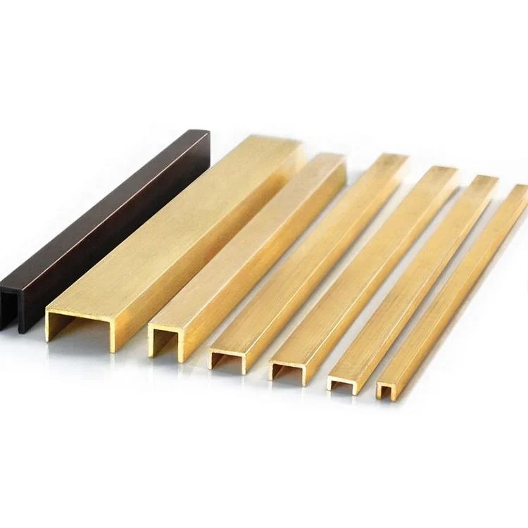 NIUYUAN Custom High Quality Luxury Metal Natural Brass Tile Trims for Flooring