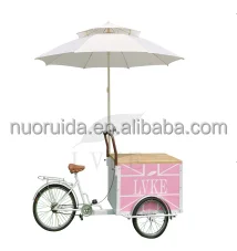 
factory directly supply high end ice cream cart bike mobile ice cream bike for food cart food bike ice cream cart 