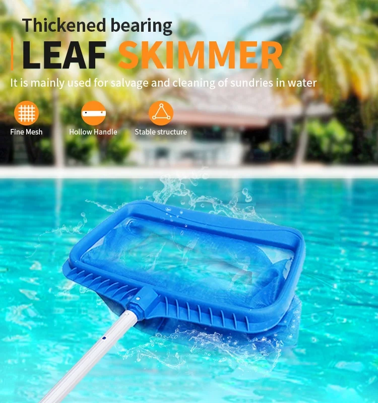 Durable polyester leaf rake pool deep bag Leaf Skimmer for swimming pool cleaning