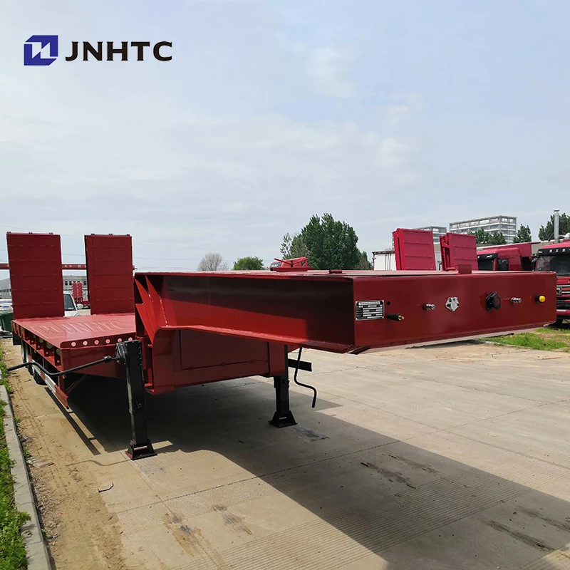 Низкорамный прицеп JNHTC заводская цена 60-100 тонн 3 или 4