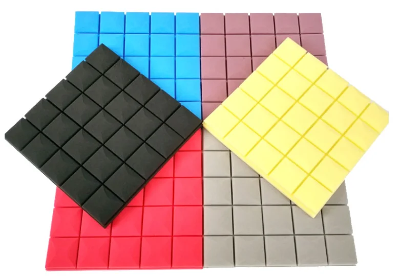 Black Studio Soundproof Sound-absorbing Panel Bevel Acoustic Foam