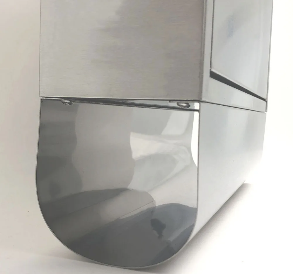 Satin Newspaper Flip Mailbox Stainless Steel With Keys Sheet Metal Household Wall Mounted Post Letter Box Postal Mailing Cabinet
