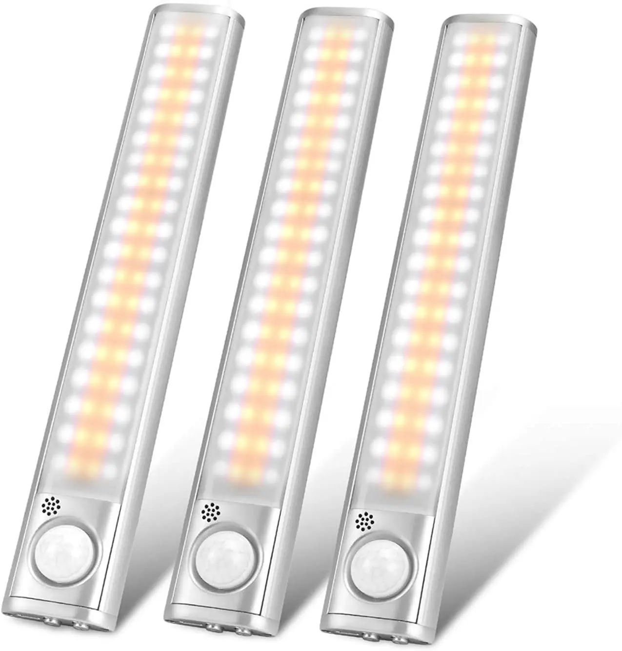 Motion Sensor Light  USB Rechargeable Dimmable Wireless Stick-on Night Light Bar for Kitchen Wardrobe Garage Stairs Bedroom