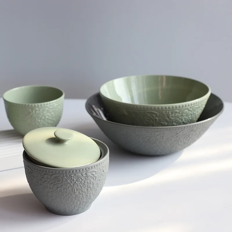 Factory Supply Fine Crockery Porcelain Dinnerware Sets For Restaurant Homeware Tableware White Luxury European English Style