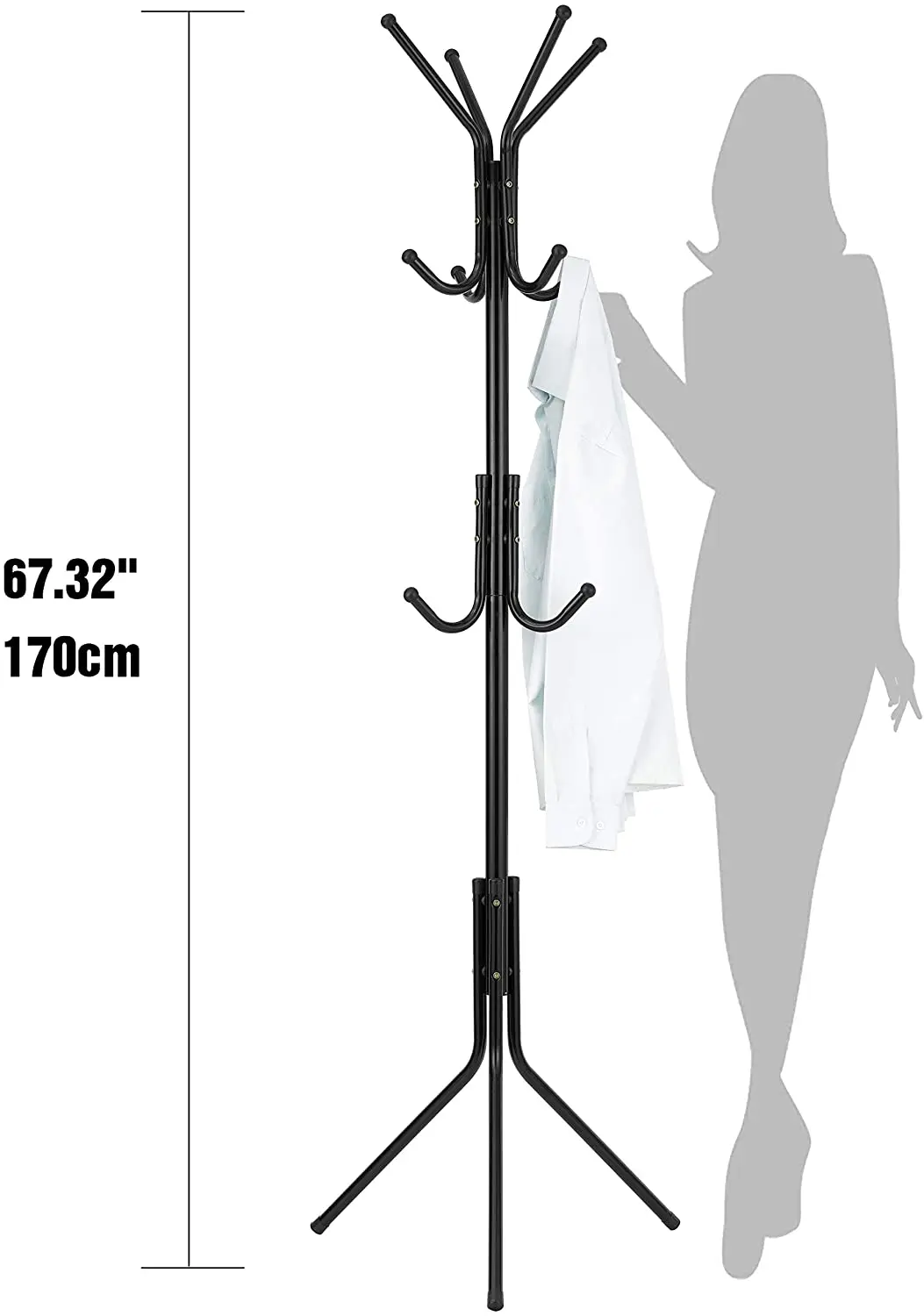 Household living room bedroom small floor large-capacity convenient clothes hanger drying rack