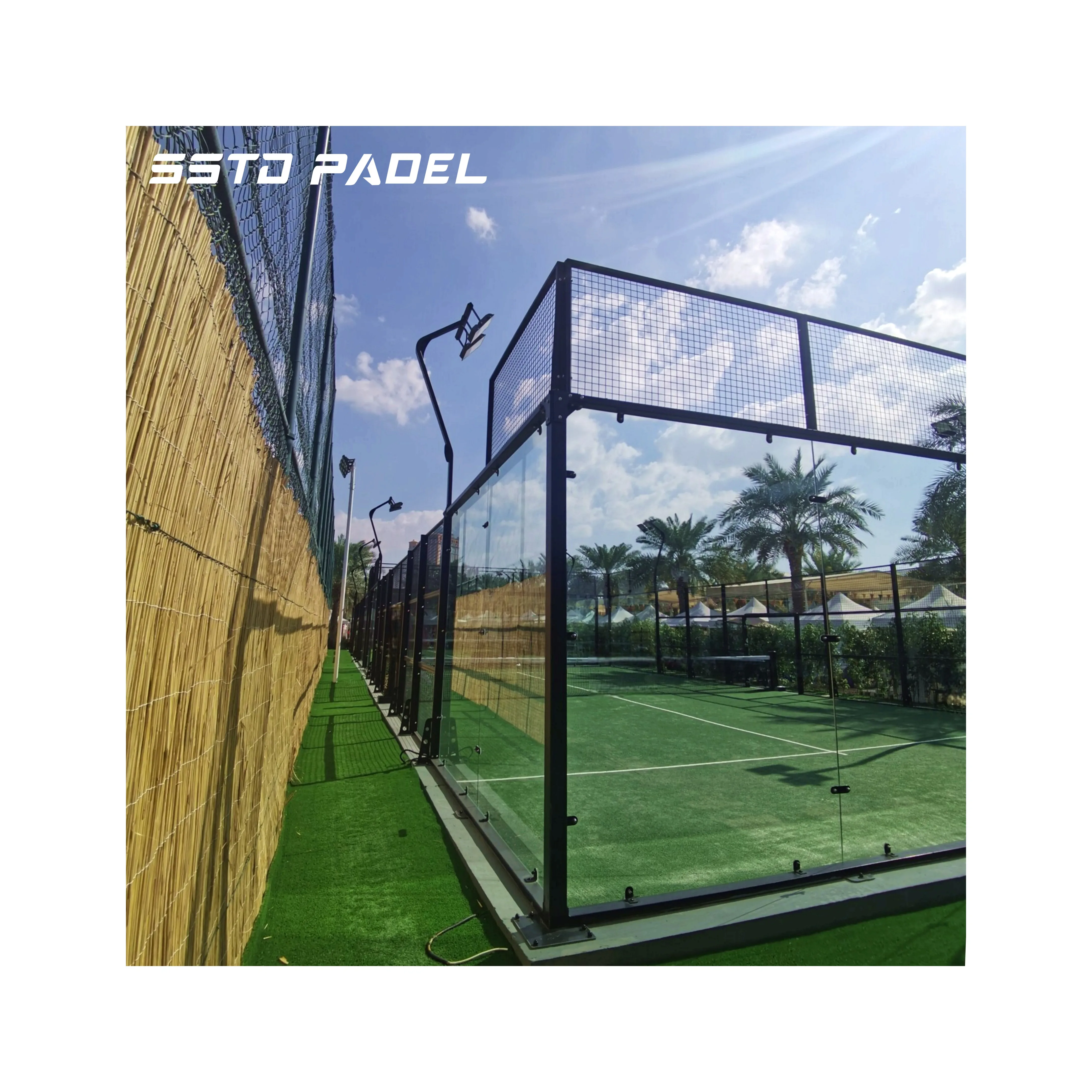 SSTD Padel Court Outdoor Factory Paddle Tennis Courts Cancha de Padel Panoramic Hot-Dip Galvanized Padel Court Manufacturer