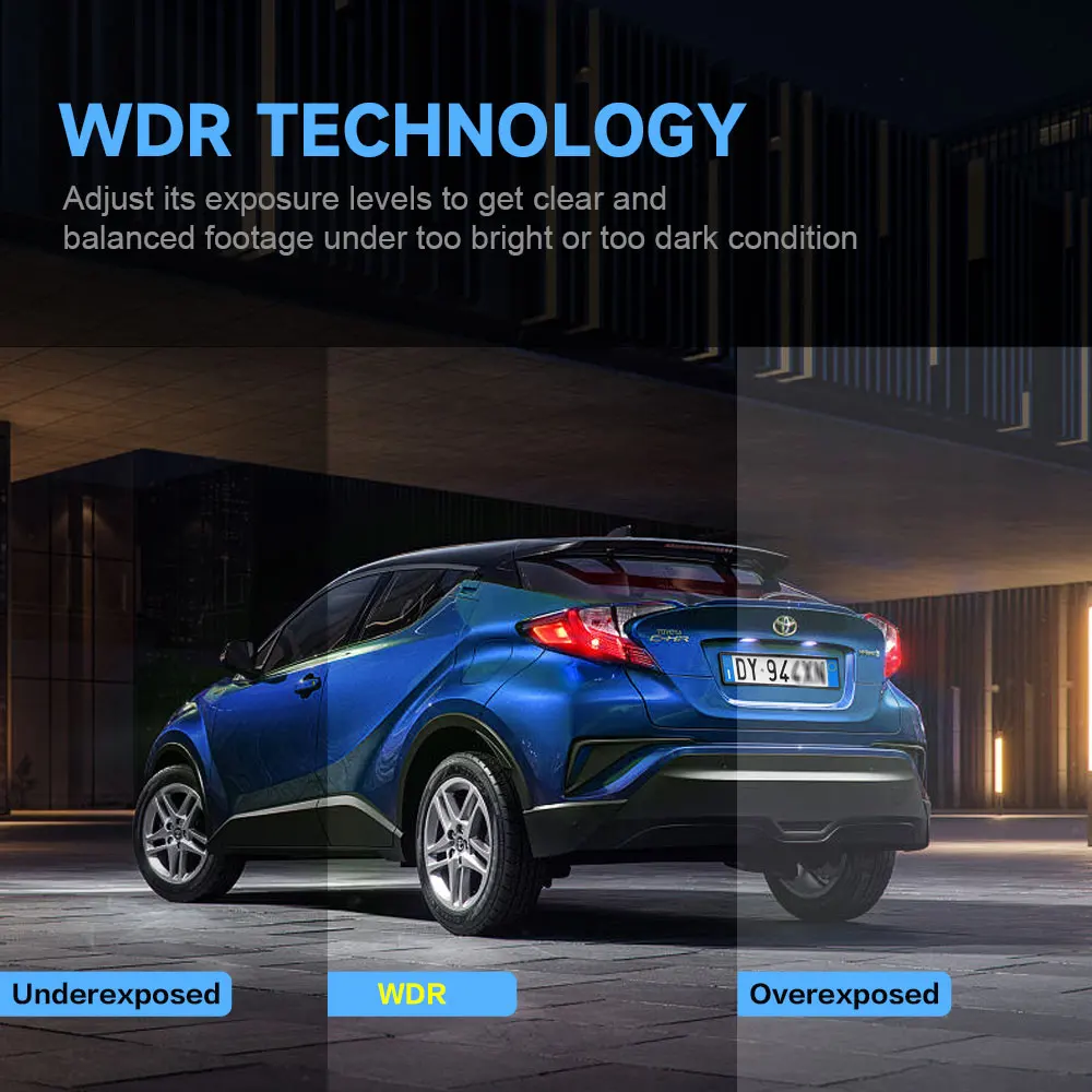 AOEDI AD365 High Quality Full Hd 1080P 4 Channel Camera Dashcam Wifi Gps Car Dvr 3 In 1 Front and Back Dash Cam Cameras For Car