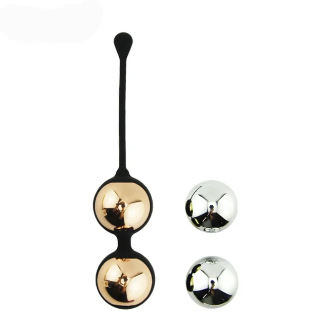 high quality metal color kegel ball gold pussy dumbbell for women