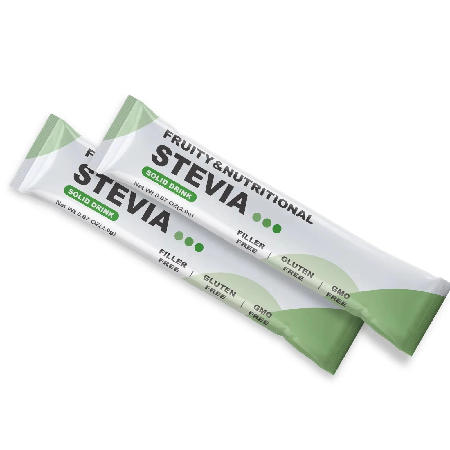 Natural Fruit Flavored Zero Calorie Stevia Solid Drinks Rich in Dietary Fiber Vitamins Packaged in Bottles Sachets Sugar-Free