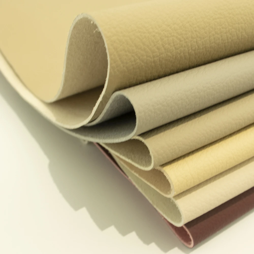 Wholesale 1.2mm PU Upholstery Fabric Upholstery Material Sofa Fabric Microfiber Embossed Car Seat Chair Leather Matte