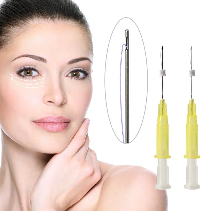 Safety use anti-wrinkle Eye lifting thread PDO PCL thread 25mm 38mm