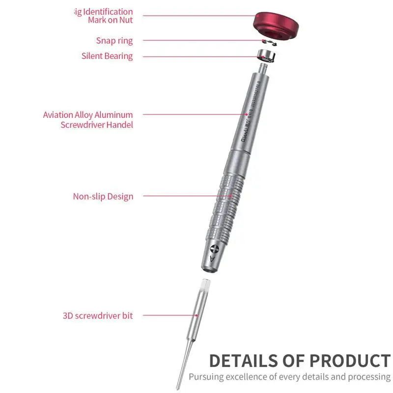 QIANLI 3D High Magnetic Bolt Opening Driver for Android Mobile Phone Repair Disassemble Screwdriver Repair Tool