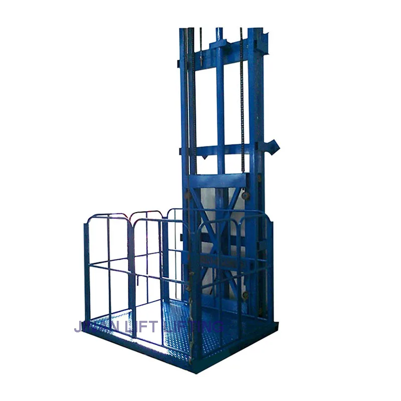 China Factory 1500KG Electric Warehouse Elevator Lift Guide Rail Hydraulic Mini Freight Elevator Price Cargo Lift