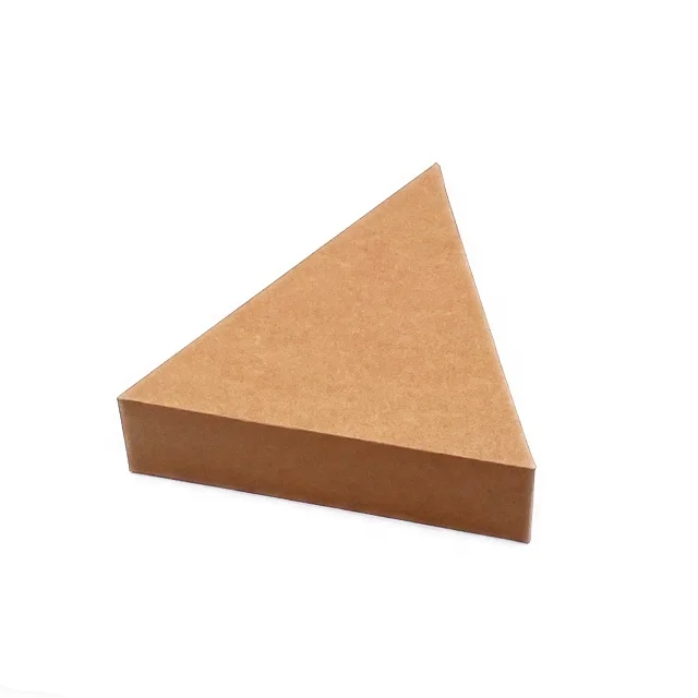 Kraft and Green Paper Boxes without Print Recyclable Material Take out Container Box Easy To Carry