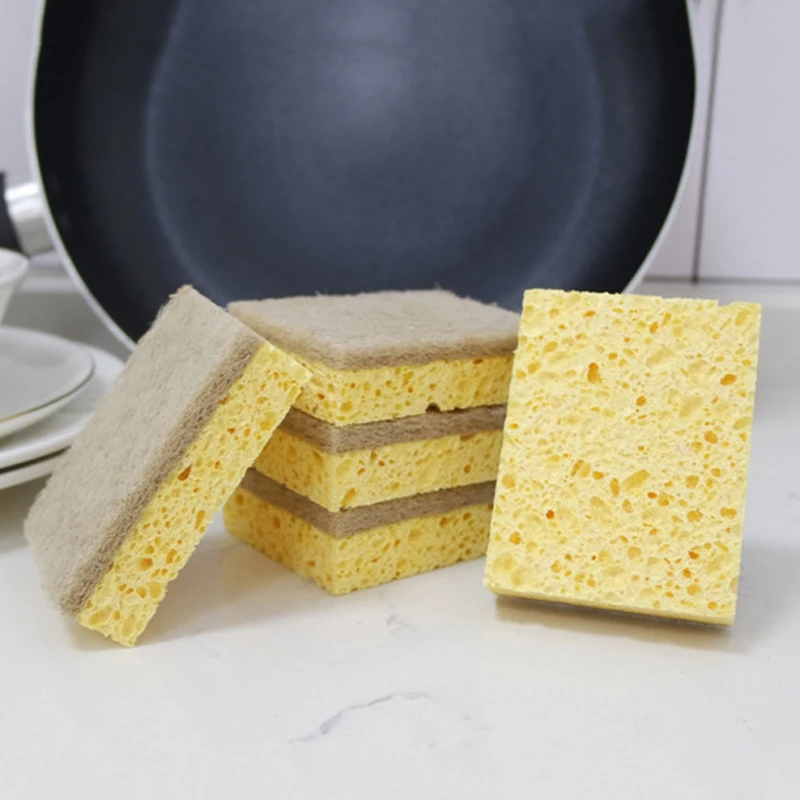 
Customized Natural Biodegradable Wood Pulp Cotton Loofah Dish Sponge Cleaning Tool Kitchen Cellulose Sponge 