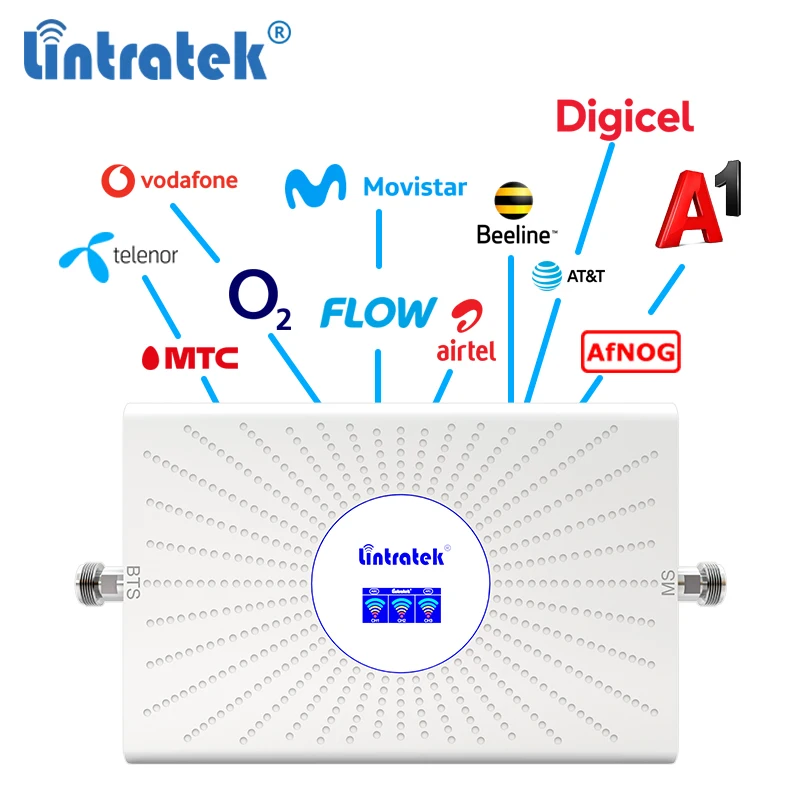 Lintratek 850 900 1800 МГц GSM DCS трехдиапазонный сетевой усилитель ретранслятора UMTS мобильный 4g
