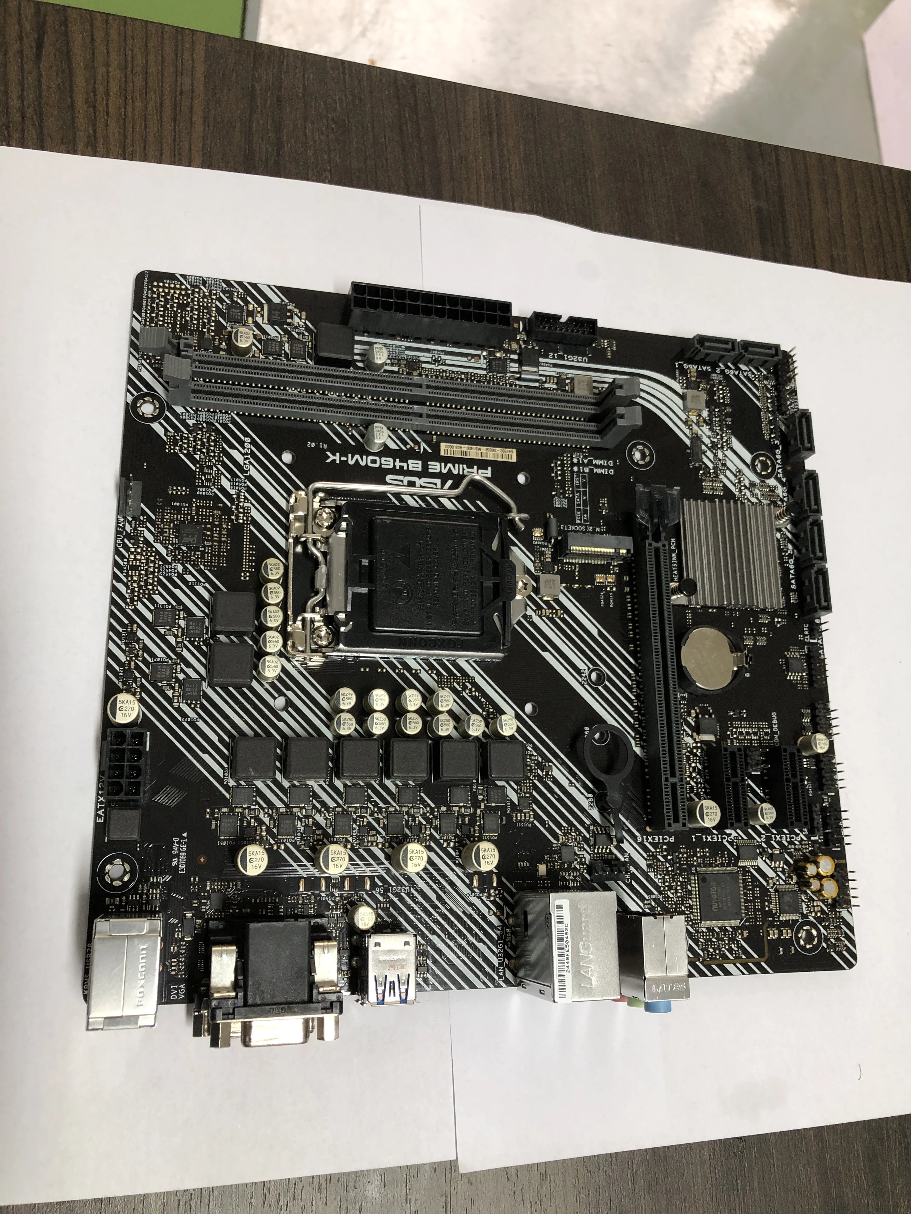 Оптовая продажа материнских плат для подержанных A-SUS B460M-K LGA 1200 10th Gen i9 i7 B460 основная плата WIFI M.2 VGA DVI ATX материнская