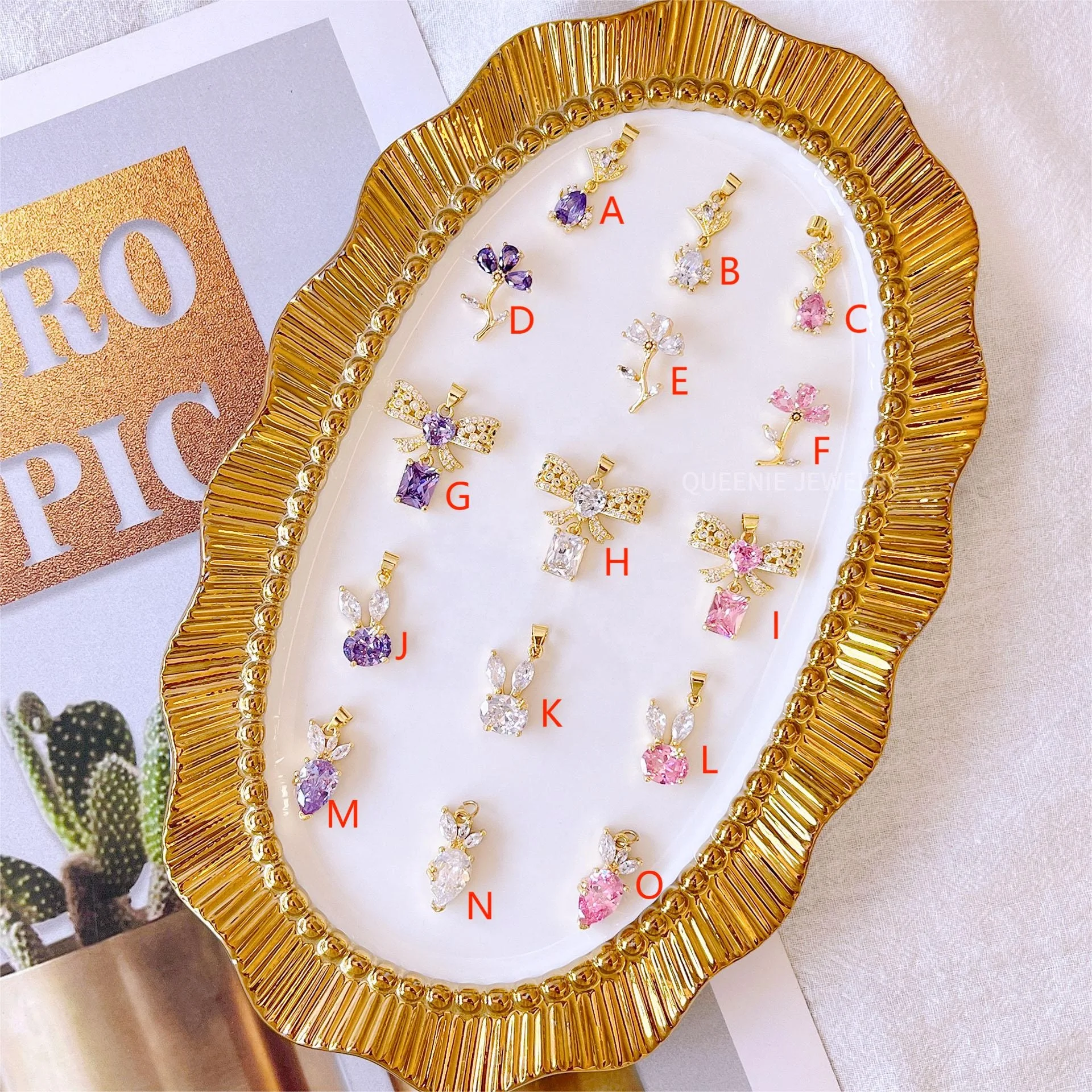 Fashion Cupid Angel Wings Tassel Love Pendant Heart Necklace Moving Small Wings Chain Zircon Necklace for Women Clavicle Chain