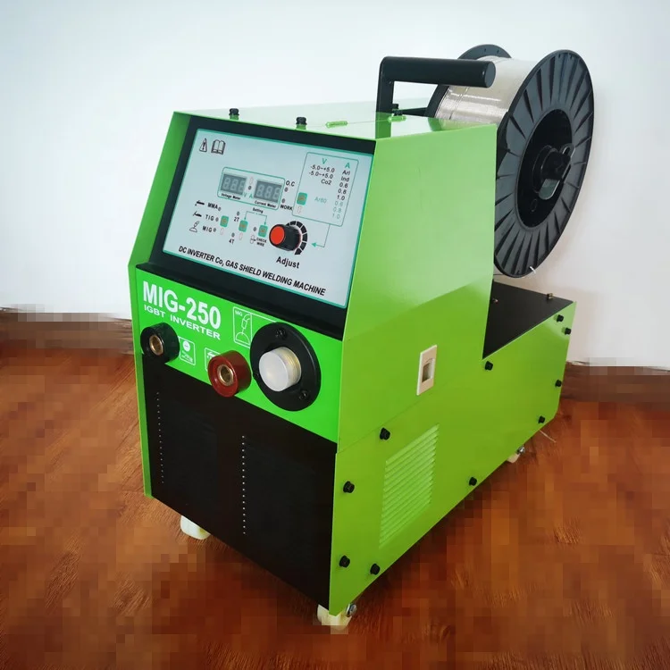 Mig 250 сварочный аппарат co2 сварочный аппарат MIG MAG MMA Инвертор постоянного тока IGBT 220 В 15 кг кормушка для mig soldadora