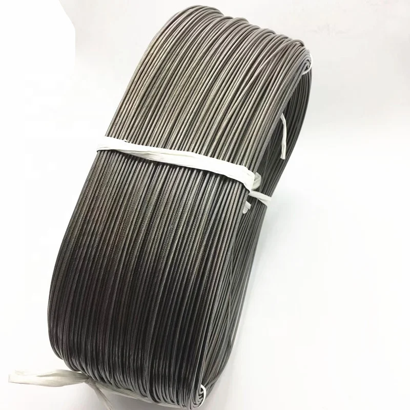 China Factory wholesaleTransparent nylon coated stainless steel Wire Rope